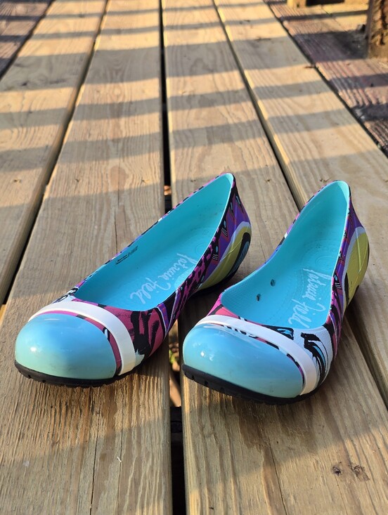CROCS Shoes - Rare, Crocs x Patricia Field Cap Toe House of Field Flats, Sz 10